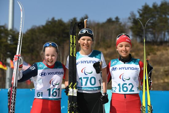 2018 Winter Paralympics. Cross-country skiing. Women. Sprint