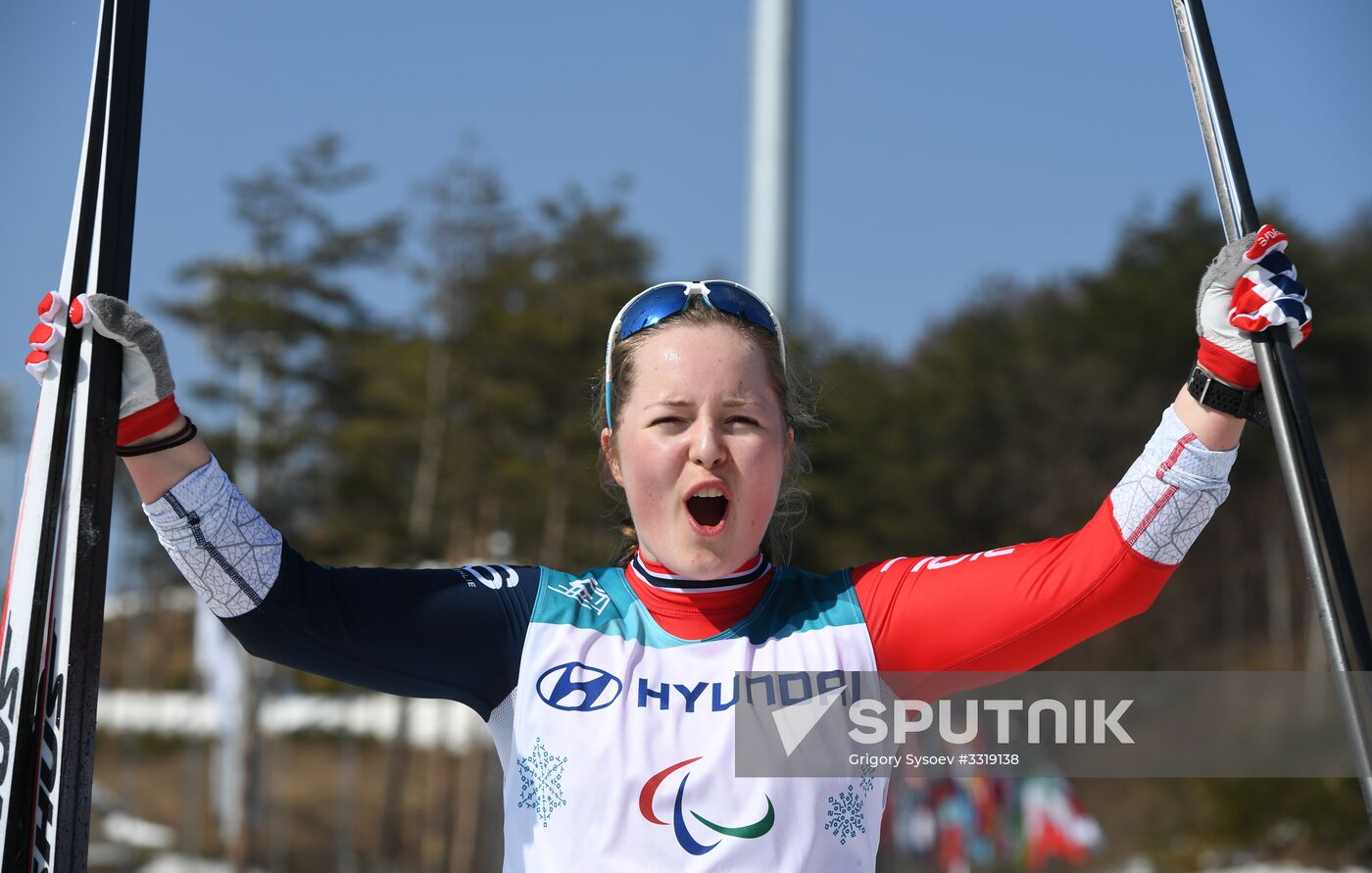 2018 Winter Paralympics. Cross-country skiing. Women. Sprint