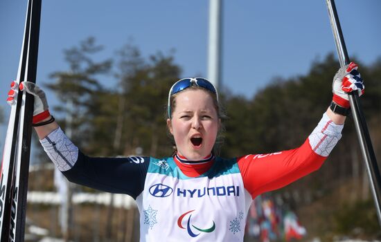 2018 Winter Paralympics. Cross-country skiing. Women. Sprint