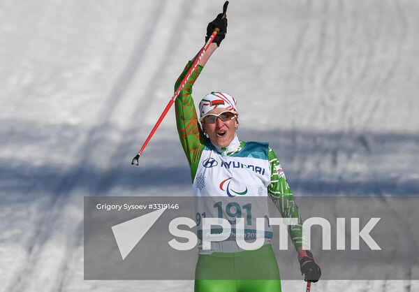2018 Winter Paralympics. Cross-country skiing. Women. Sprint
