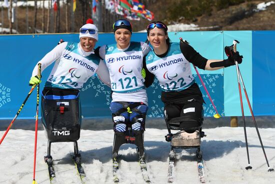 2018 Winter Paralympics. Cross-country skiing. Women. Sprint