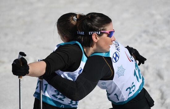 2018 Winter Paralympics. Cross-country skiing. Women. Sprint