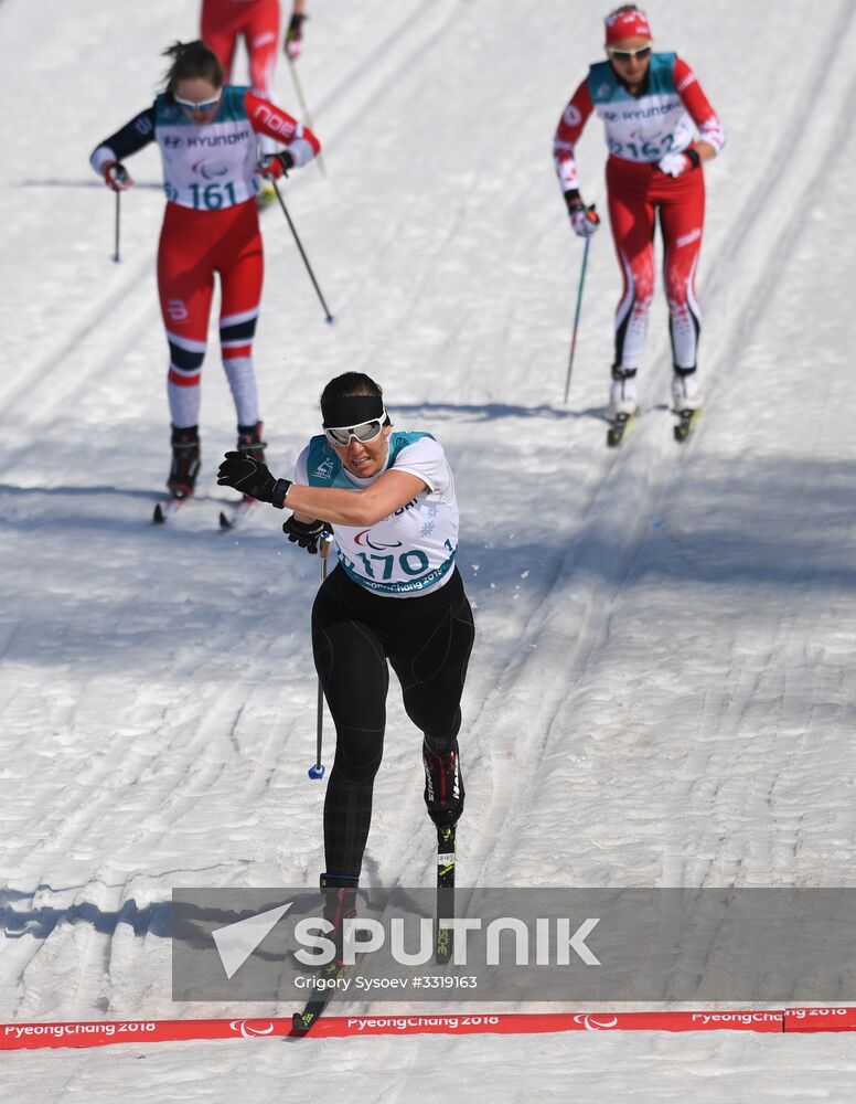 2018 Winter Paralympics. Cross-country skiing. Women. Sprint