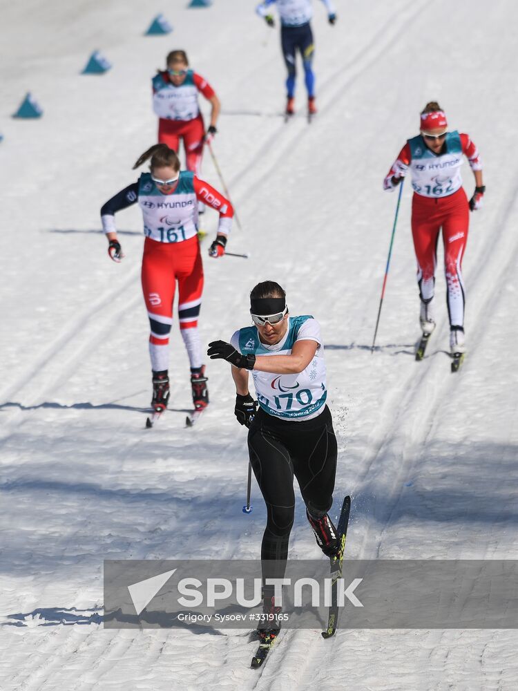 2018 Winter Paralympics. Cross-country skiing. Women. Sprint