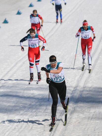 2018 Winter Paralympics. Cross-country skiing. Women. Sprint