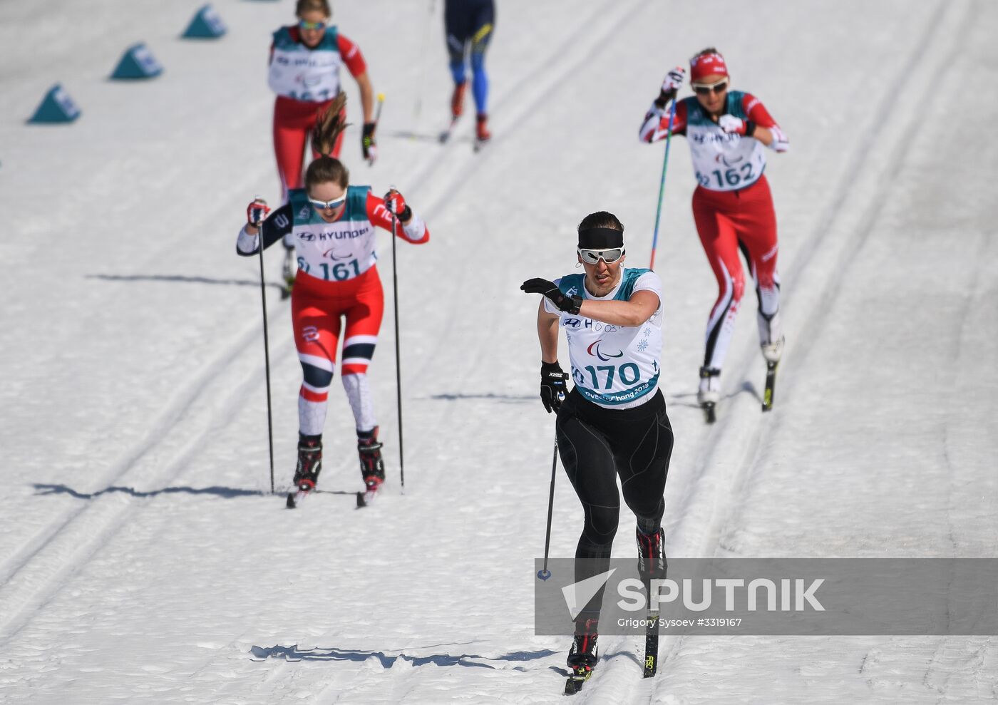 2018 Winter Paralympics. Cross-country skiing. Women. Sprint