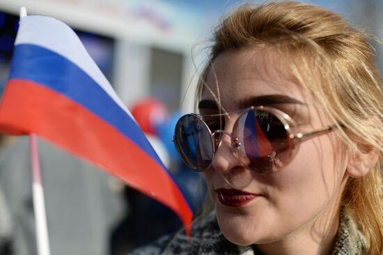 Rally in Sevastopol marking fourth anniversary of Crimea's reunification with Russia