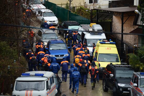 Search operation for missing girl in Sochi