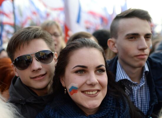 Rally in Sevastopol marking fourth anniversary of Crimea's reunification with Russia