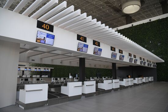 Opening of airport in Simferopol