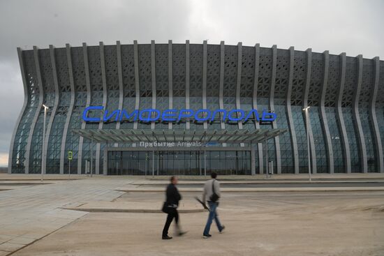 Opening of airport in Simferopol