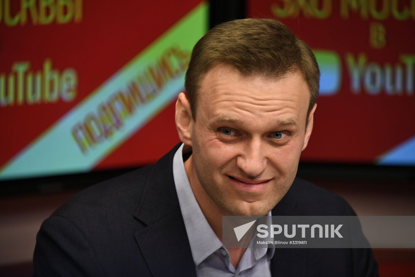 Alexei Navalny gives interview to Echo of Moscow radio