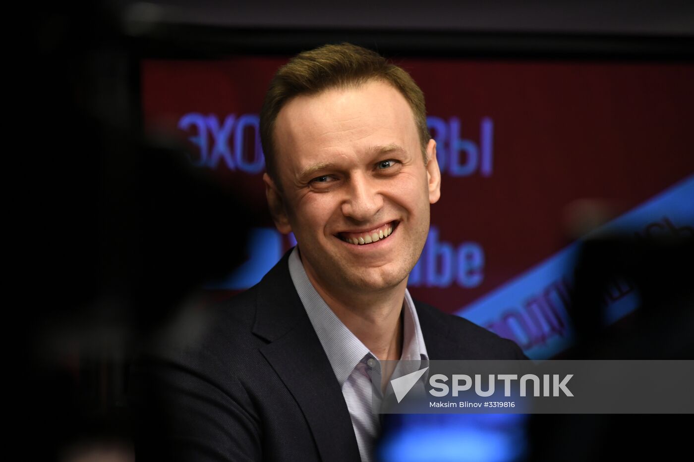 Alexei Navalny gives interview to Echo of Moscow radio