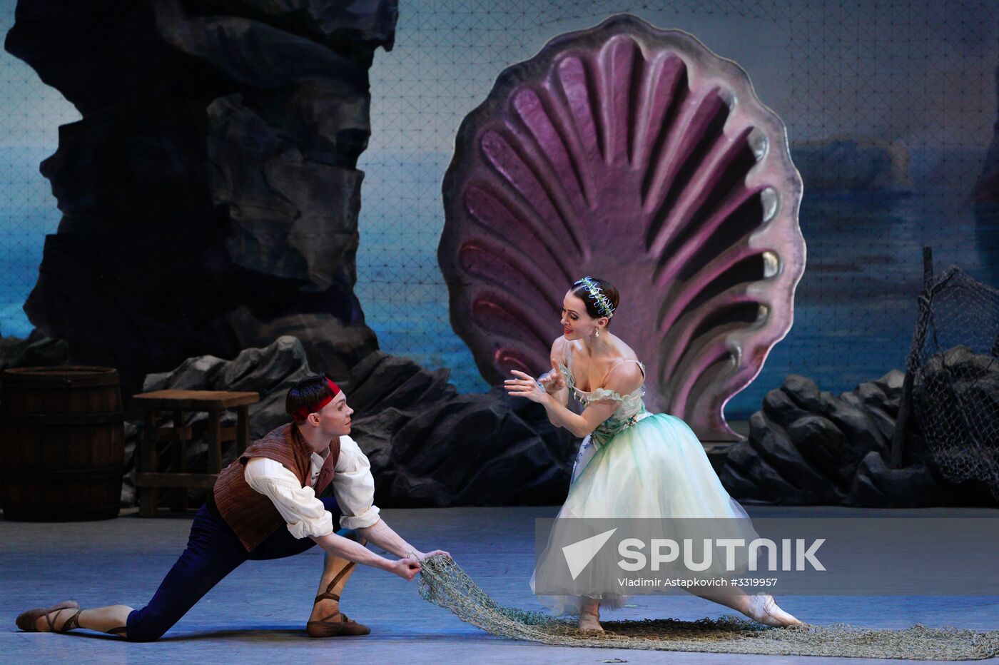 Golden Mask festival. Ballet show 'Naiad and Fishereman: Suite'