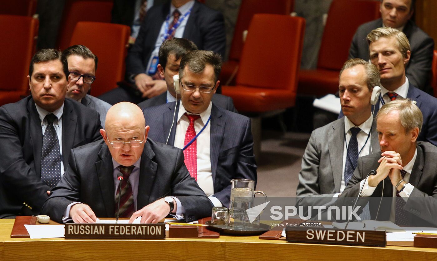 UN Security Council meeting in New York