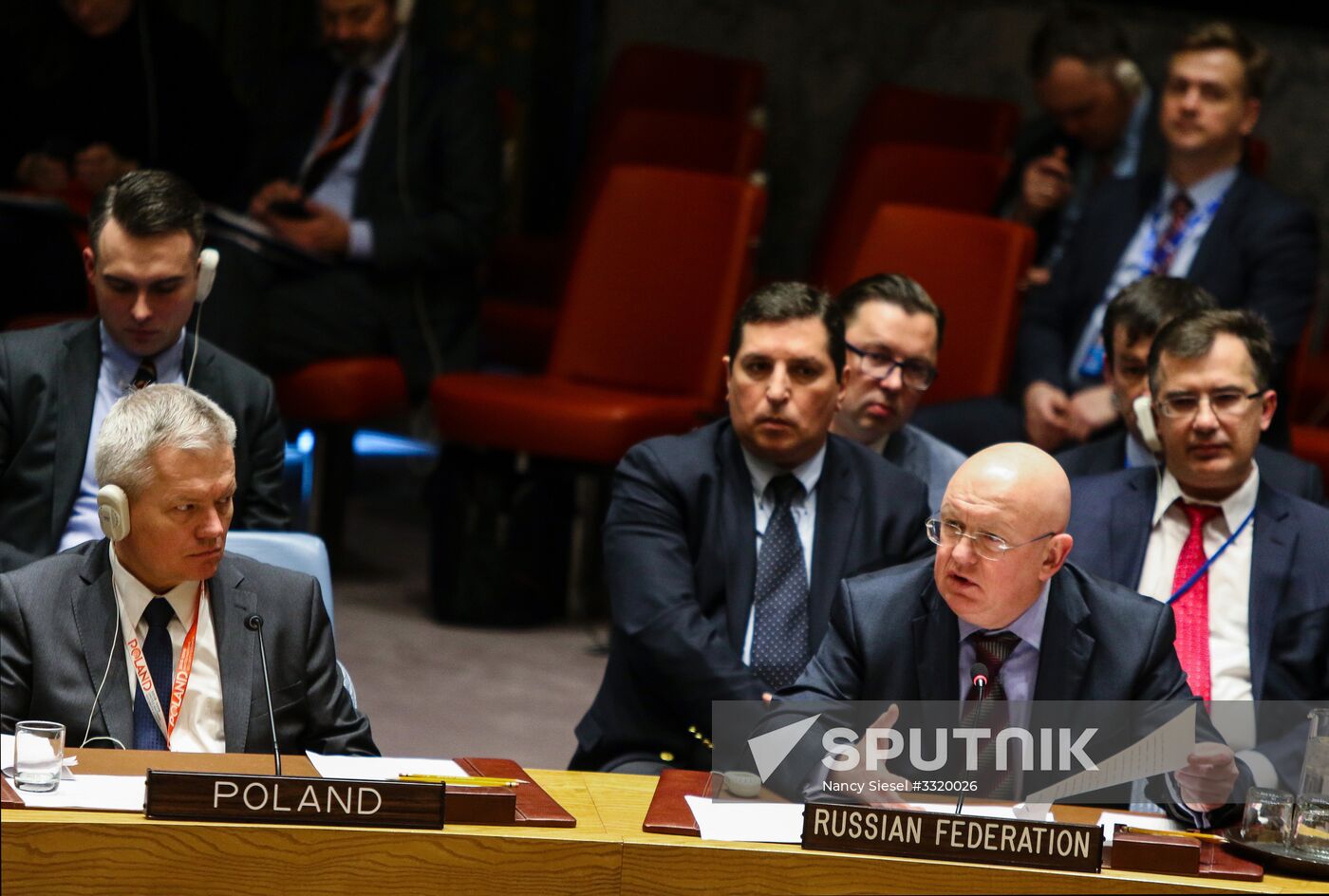 UN Security Council meeting in New York