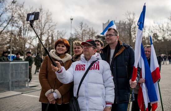Rally in Sevastopol marking fourth anniversary of Crimea's reunification with Russia