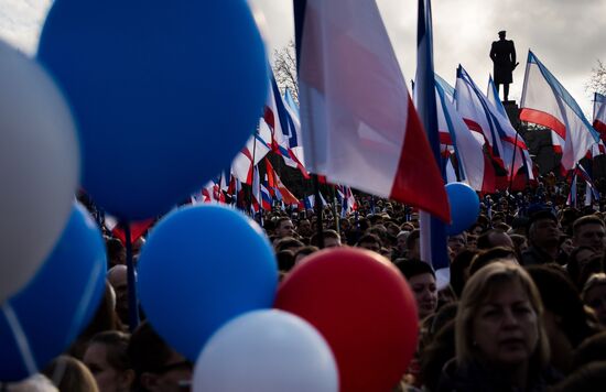 Rally in Sevastopol marking fourth anniversary of Crimea's reunification with Russia
