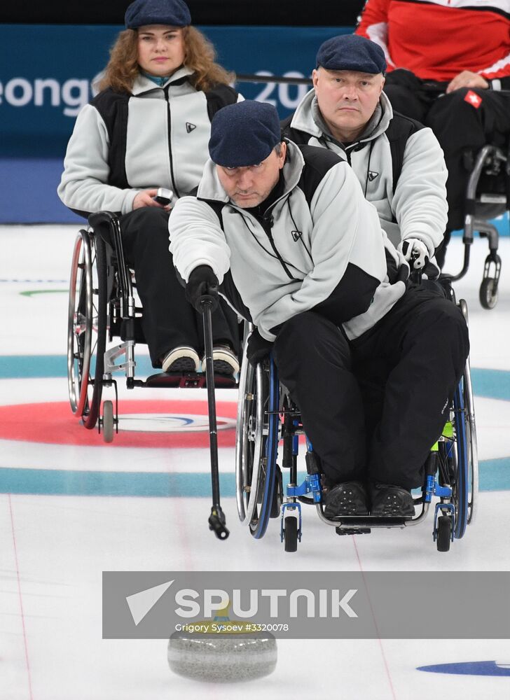 2018 Winter Paralympics. Curling. Switzerland vs. Russia