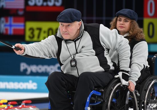 2018 Winter Paralympics. Curling. Switzerland vs. Russia
