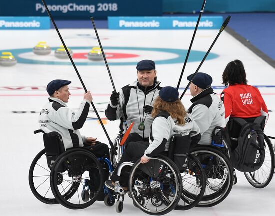 2018 Winter Paralympics. Curling. Switzerland vs. Russia