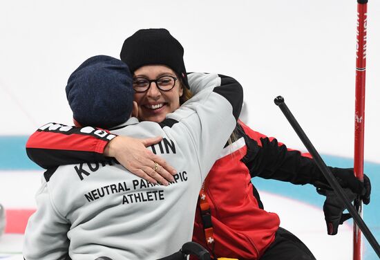 2018 Winter Paralympics. Curling. Switzerland vs. Russia