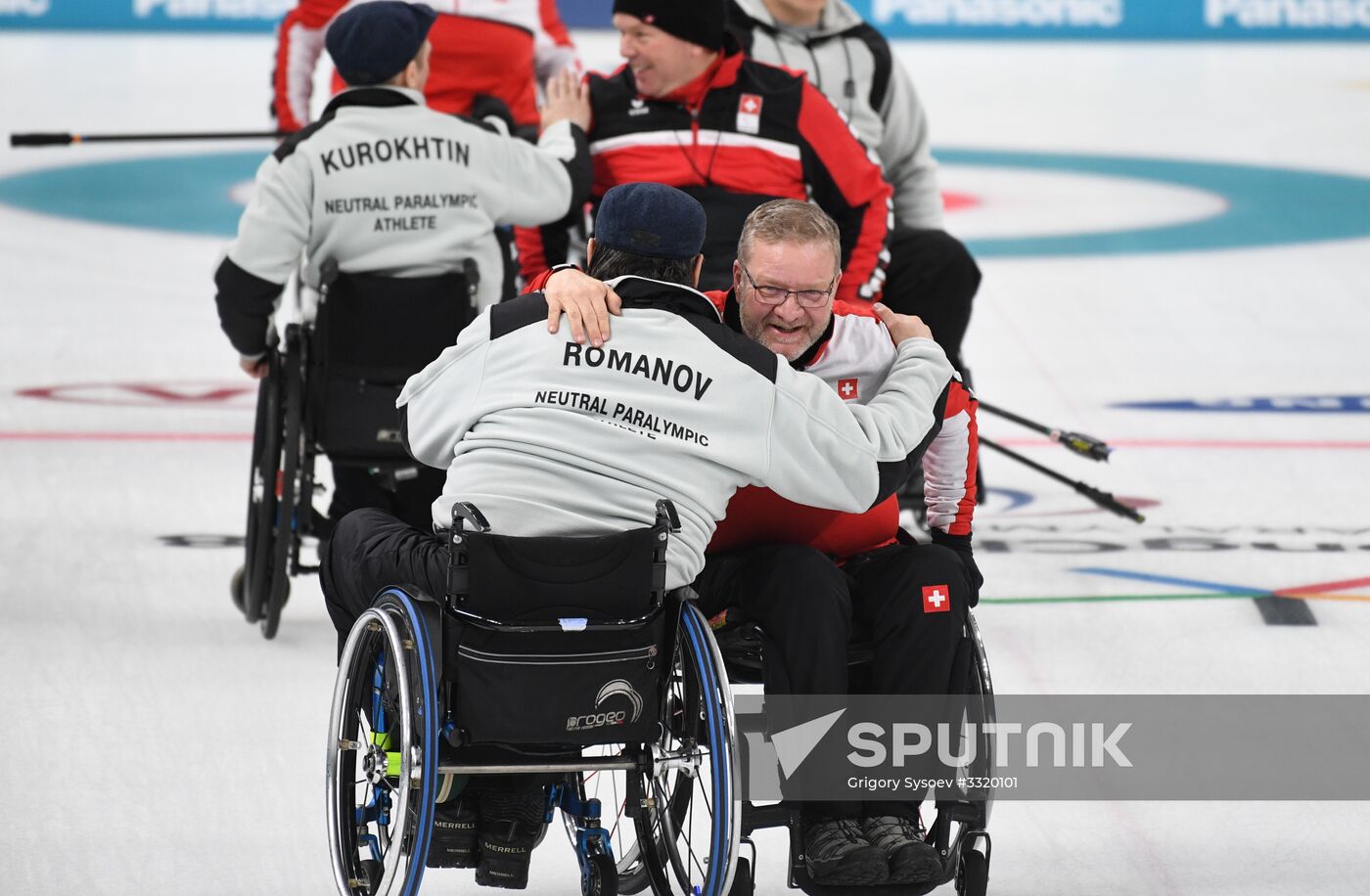 2018 Winter Paralympics. Curling. Switzerland vs. Russia