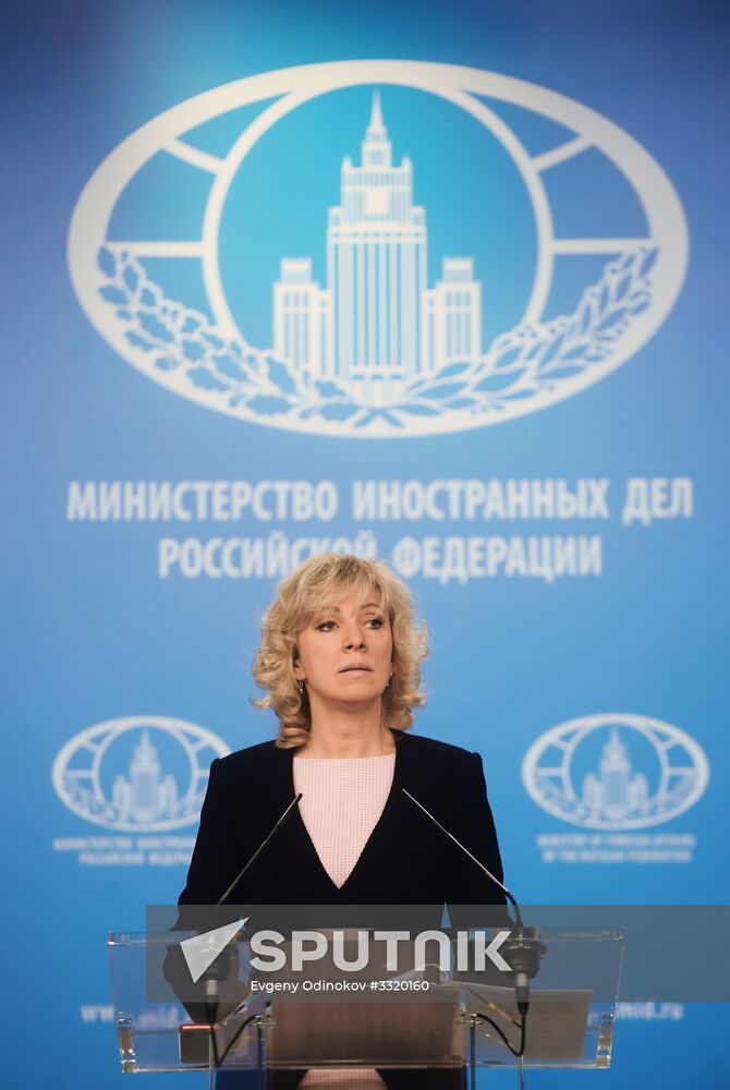 Briefing by Russian Foreign Ministry Spokesperson Maria Zakharova