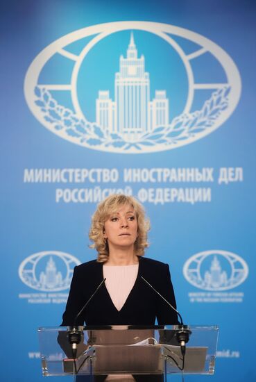 Briefing by Russian Foreign Ministry Spokesperson Maria Zakharova