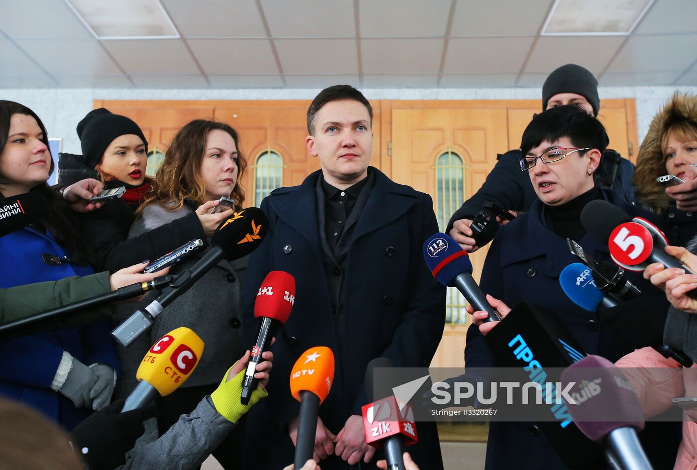 Nadezhda Savchenko holds briefing in Kiev