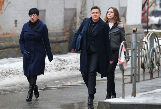 Nadezhda Savchenko holds briefing in Kiev
