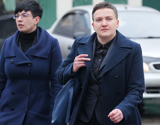 Nadezhda Savchenko holds briefing in Kiev