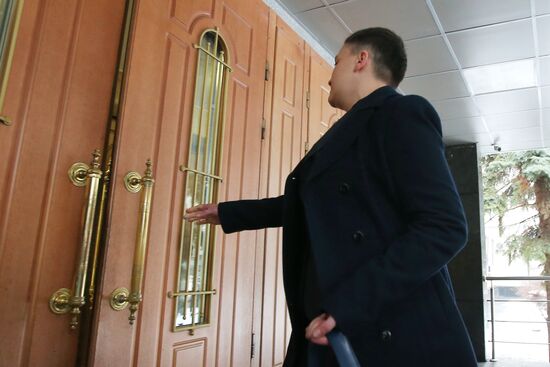 Nadezhda Savchenko holds briefing in Kiev