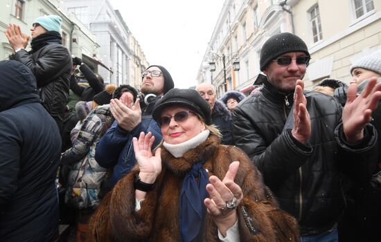 Paying last respects to actor Oleg Tabakov