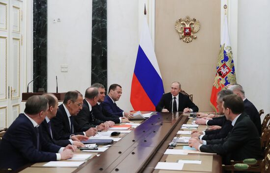 President Putin chairs Russia's Security Council meeting