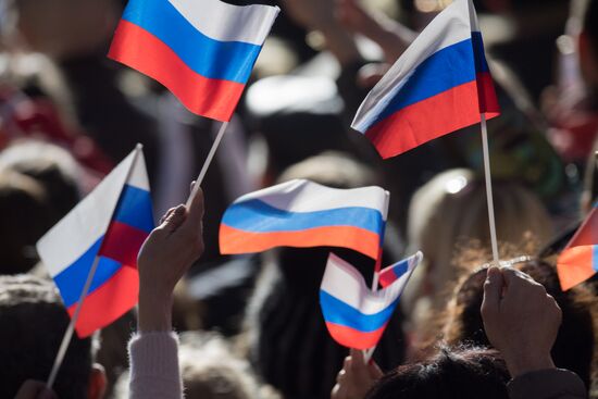Rally in Sevastopol marking fourth anniversary of Crimea's reunification with Russia