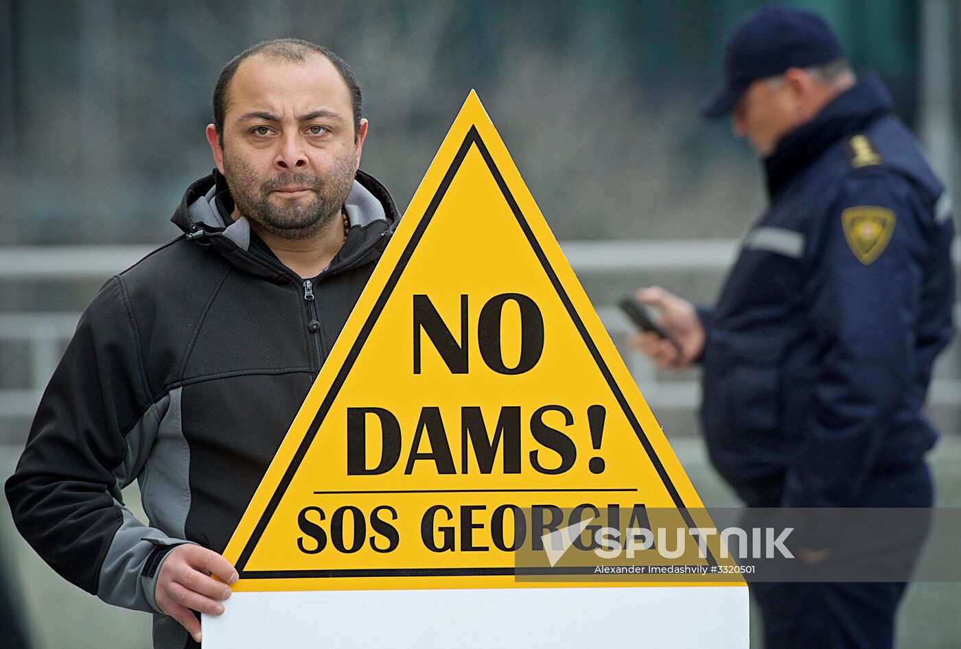 Protest in Tbilisi against new hydro power stations construction