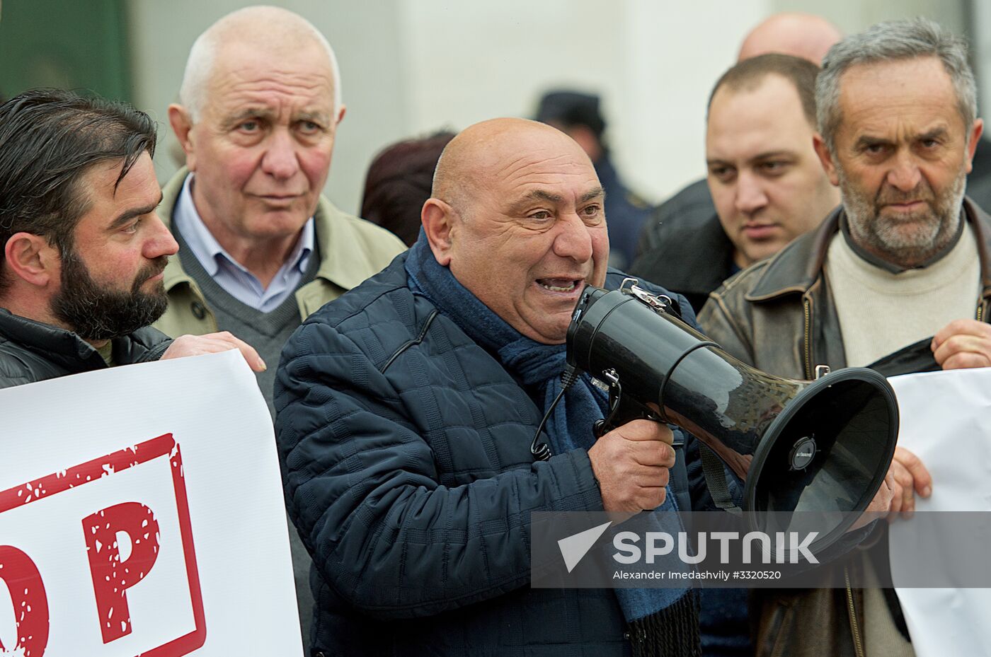 Protest in Tbilisi against new hydro power stations construction