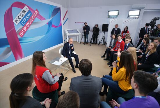 President Putin attends Russia - Land of Opportunity forum