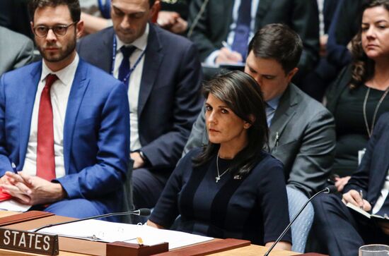 UN Security Council meeting in New York