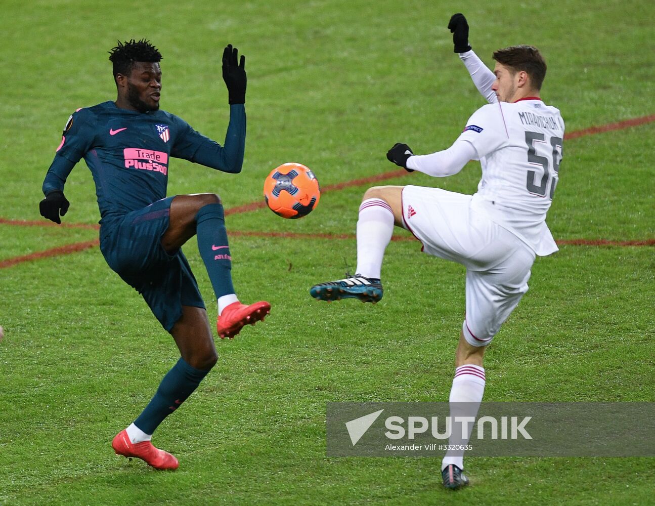 Football. League of Europe. Lokomotiv vs Atletico