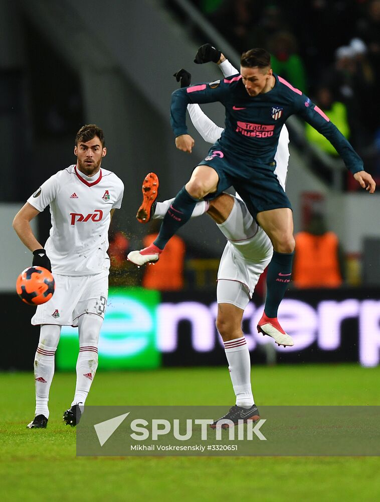 Football. League of Europe. Lokomotiv vs Atletico