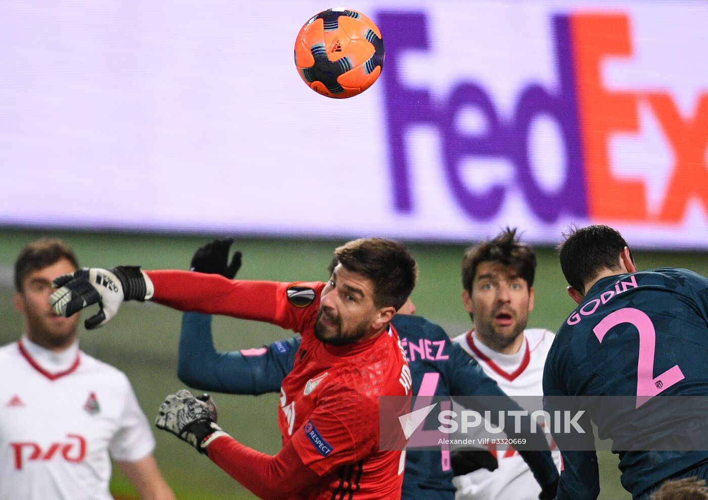 Football. League of Europe. Lokomotiv vs Atletico