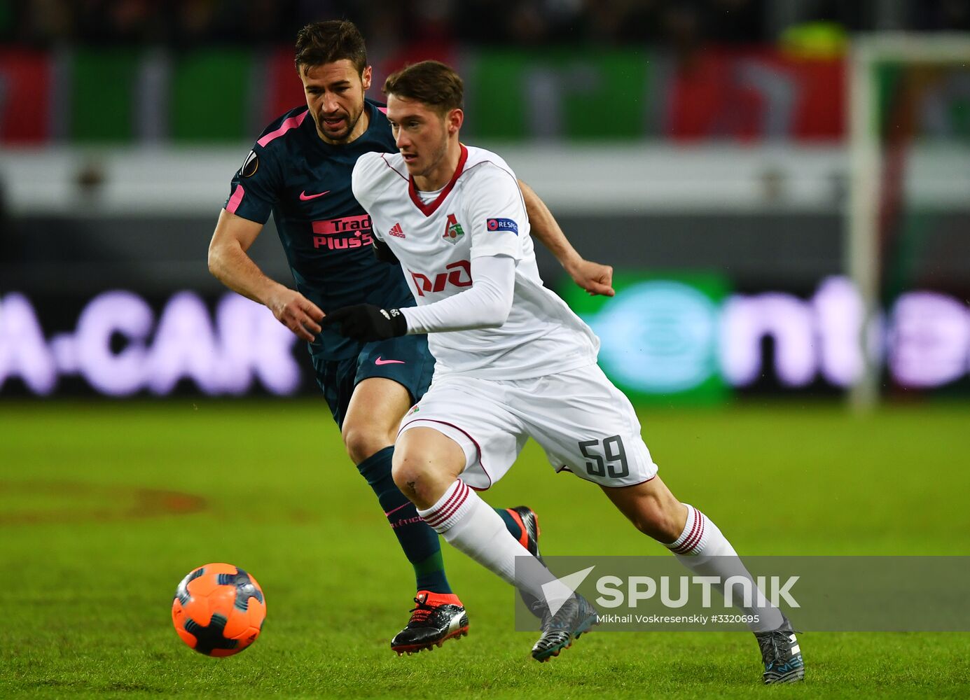 Football. League of Europe. Lokomotiv vs Atletico