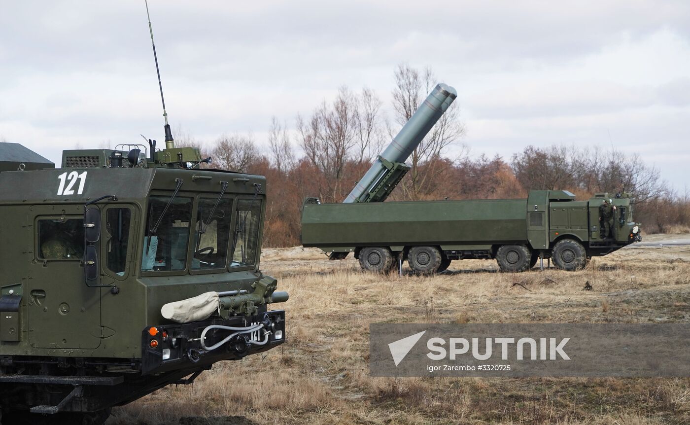 Tactical exercises of Baltic Fleet's coastal missile forces