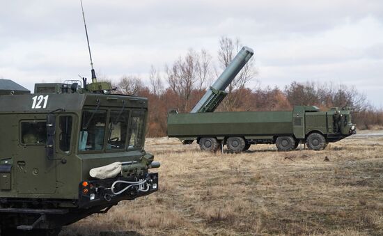Tactical exercises of Baltic Fleet's coastal missile forces