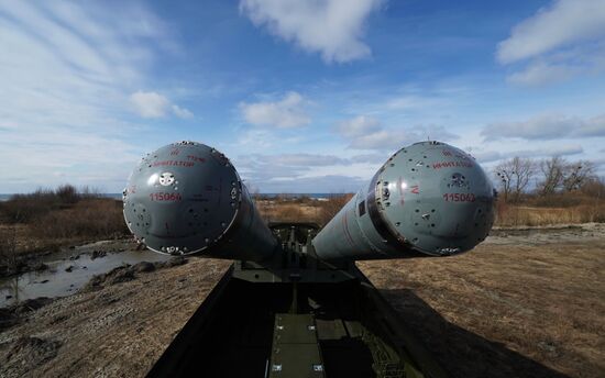 Tactical exercises of Baltic Fleet's coastal missile forces