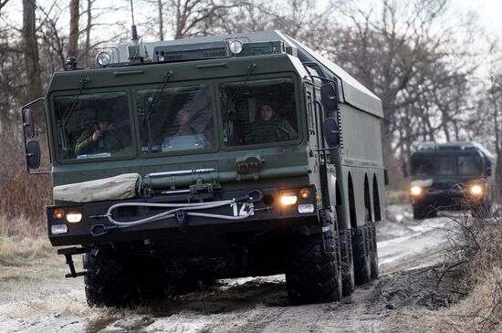 Tactical exercises of Baltic Fleet's coastal missile forces
