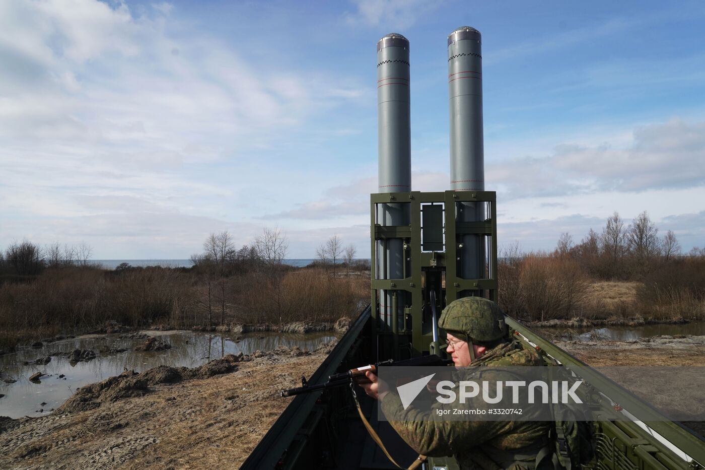 Tactical exercises of Baltic Fleet's coastal missile forces