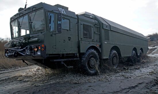 Tactical exercises of Baltic Fleet's coastal missile forces